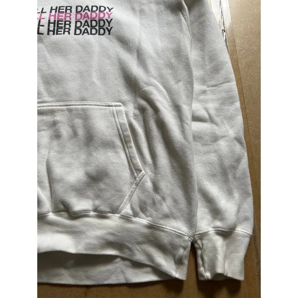 Barstool Sports Sweatshirt White Call Her Daddy UNWELL 2018 Medium